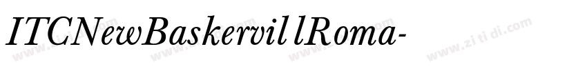 ITCNewBaskervillRoma字体转换