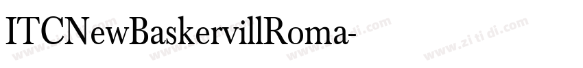 ITCNewBaskervillRoma字体转换