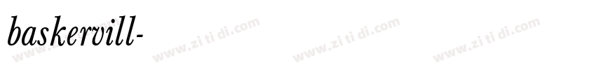 baskervill字体转换 baskervill字体转换