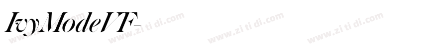 IvyModeVF字体转换