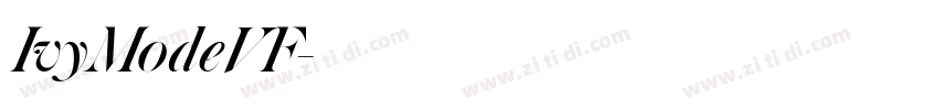 IvyModeVF字体转换