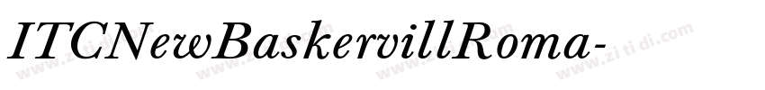 ITCNewBaskervillRoma字体转换