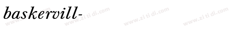 baskervill字体转换 baskervill字体转换