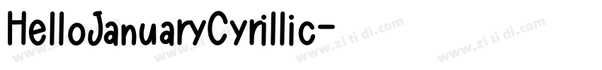 HelloJanuaryCyrillic字体转换