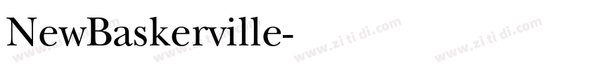 NewBaskerville字体转换