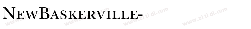 NewBaskerville字体转换