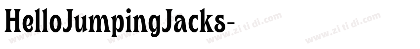 HelloJumpingJacks字体转换