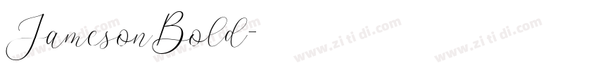 JamesonBold字体转换 JamesonBold字体转换