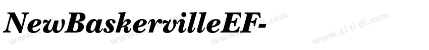 NewBaskervilleEF字体转换