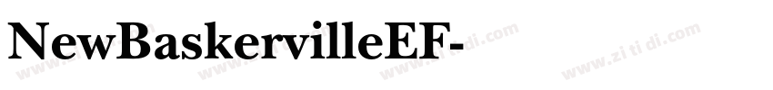 NewBaskervilleEF字体转换
