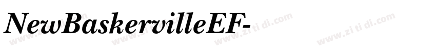 NewBaskervilleEF字体转换