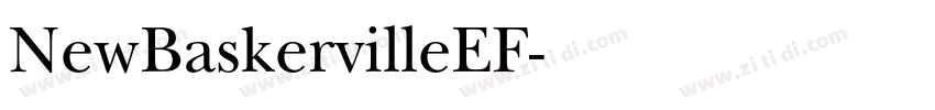 NewBaskervilleEF字体转换
