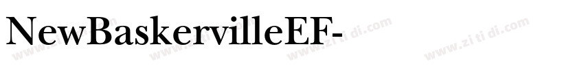 NewBaskervilleEF字体转换