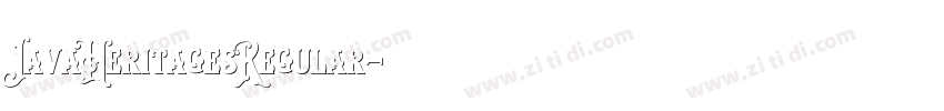 JavaHeritagesRegular字体转换 JavaHeritagesRegular字体转换