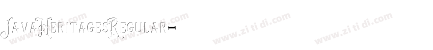 JavaHeritagesRegular字体转换 JavaHeritagesRegular字体转换
