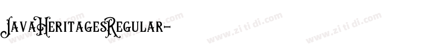 JavaHeritagesRegular字体转换 JavaHeritagesRegular字体转换
