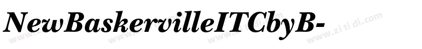 NewBaskervilleITCbyB字体转换