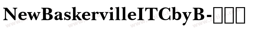 NewBaskervilleITCbyB字体转换