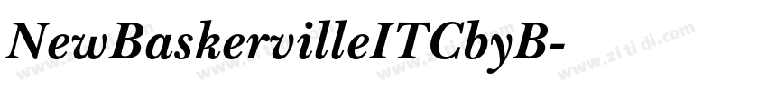 NewBaskervilleITCbyB字体转换