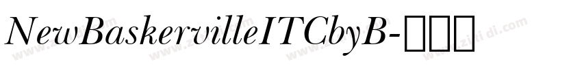 NewBaskervilleITCbyB字体转换