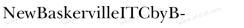 NewBaskervilleITCbyB字体转换