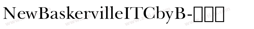 NewBaskervilleITCbyB字体转换