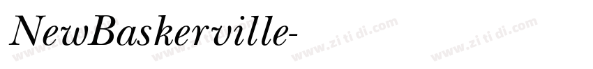 NewBaskerville字体转换