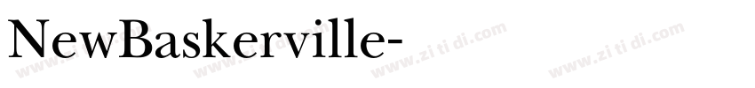 NewBaskerville字体转换