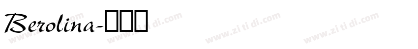 Berolina字体转换