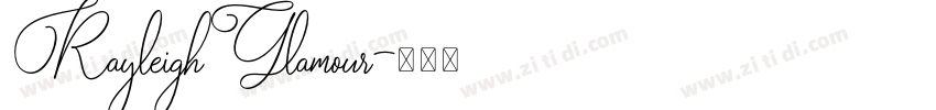 RayleighGlamour字体转换