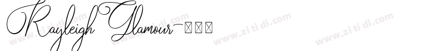 RayleighGlamour字体转换