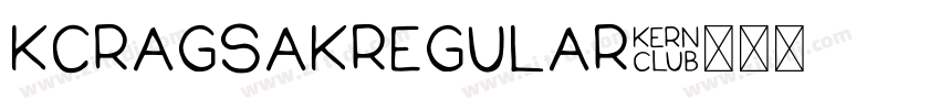 KCRagsakRegular字体转换