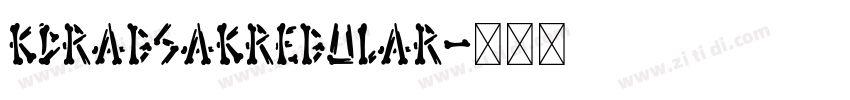 KCRagsakRegular字体转换