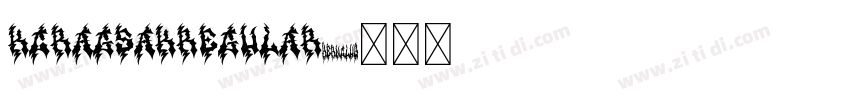 KCRagsakRegular字体转换