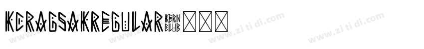 KCRagsakRegular字体转换