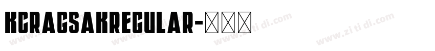 KCRagsakRegular字体转换