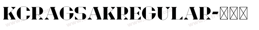 KCRagsakRegular字体转换