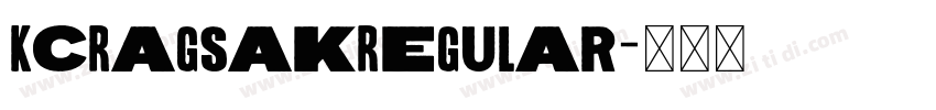 KCRagsakRegular字体转换