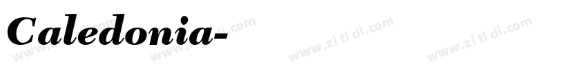 Caledonia字体转换