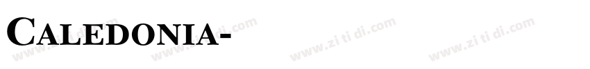 Caledonia字体转换