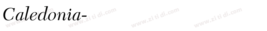 Caledonia字体转换