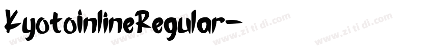 KyotoInlineRegular字体转换
