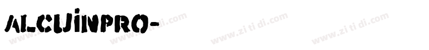AlcuinPro字体转换