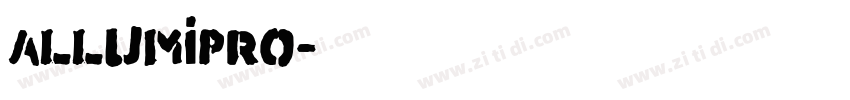 AllumiPro字体转换