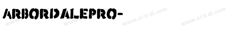ArbordalePro字体转换