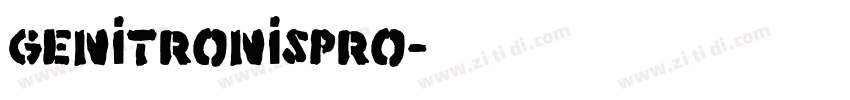 GenitronisPro字体转换