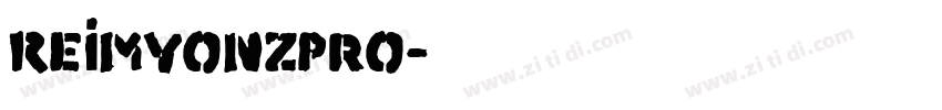 ReimYonzPro字体转换