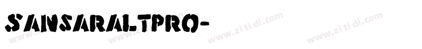 SansaraLTPro字体转换