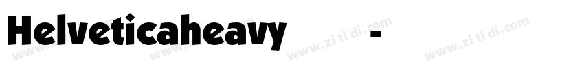 Helveticaheavy字重字体转换