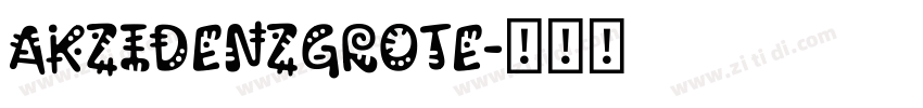 AKzidenzgrote字体转换